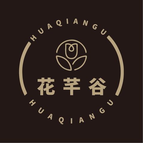 花芊谷鲜花店logo设计