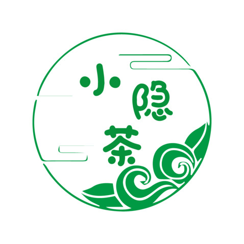 小隐茶logo设计