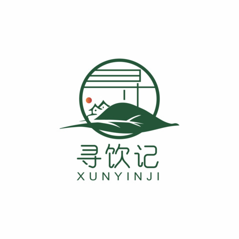 寻茶记logo设计