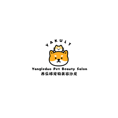 养乐哆宠物美容沙龙logo设计