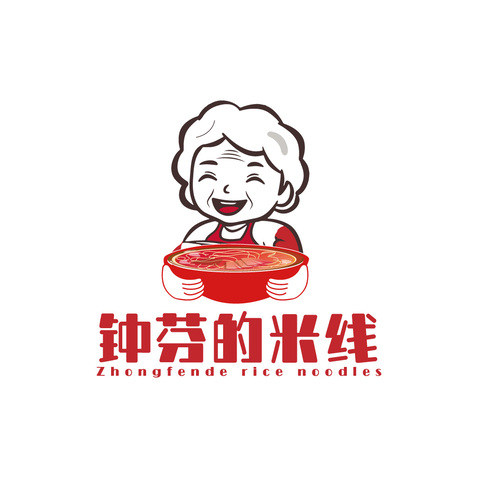 钟芬的米线logo设计