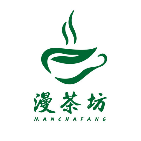 漫茶坊logo设计