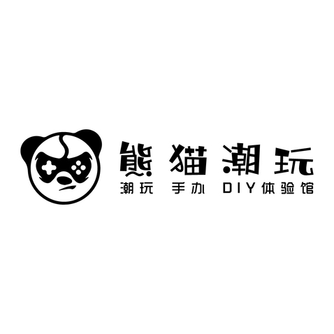 熊猫潮玩logo设计