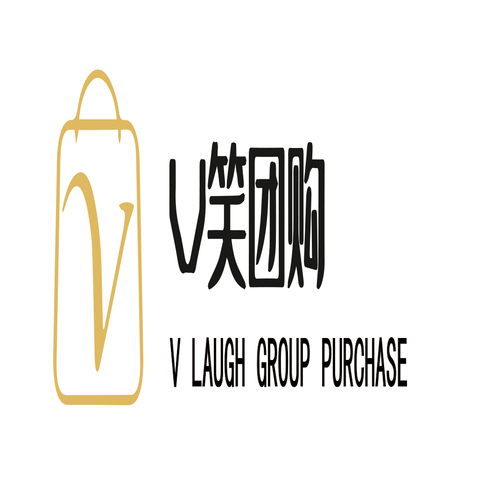 V笑团购logo设计