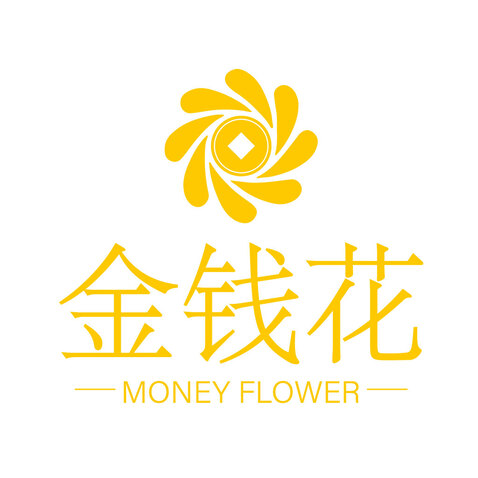 金钱花logo设计