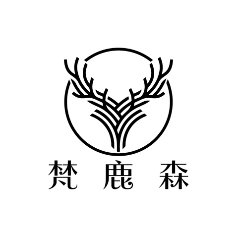 梵鹿森logo设计