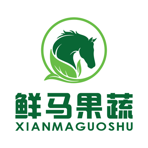 鲜马果蔬logo设计