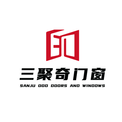 三聚奇门窗logo设计