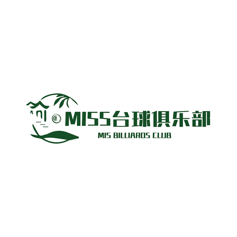 miss台球俱乐部logo设计