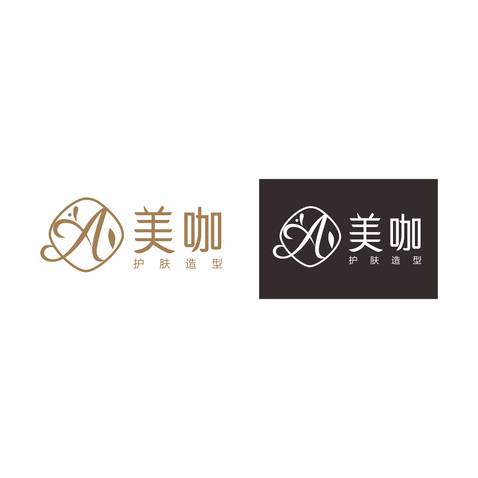 美咖护肤造型logo设计