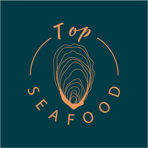 top seafood 顶鲜logo设计