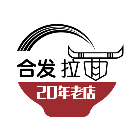 合发拉面logo设计