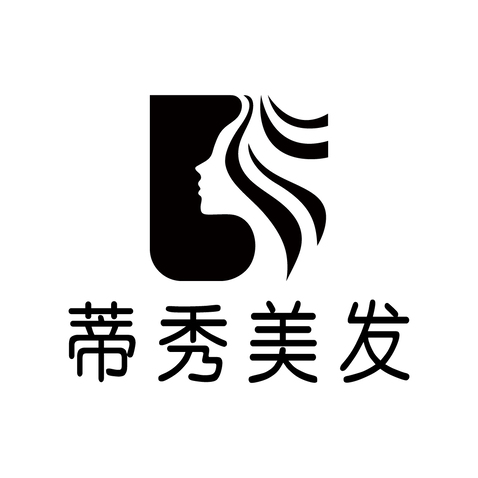 蒂秀美发logo设计