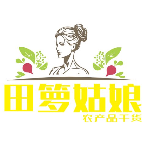 田箩姑娘logo设计