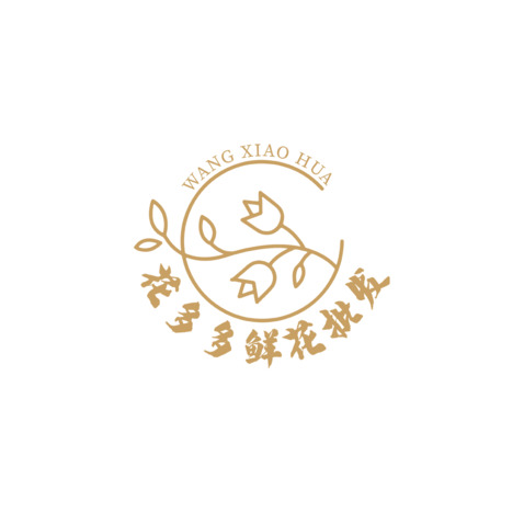 花多多鲜花批发logo设计