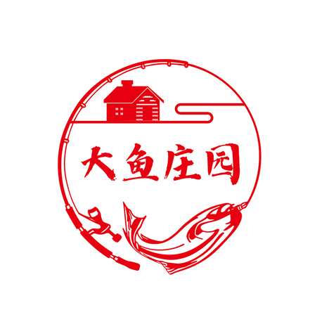 大海鱼庄logo设计