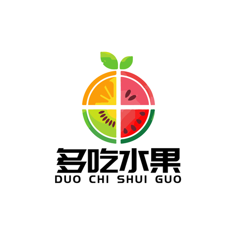 多吃水果logo设计