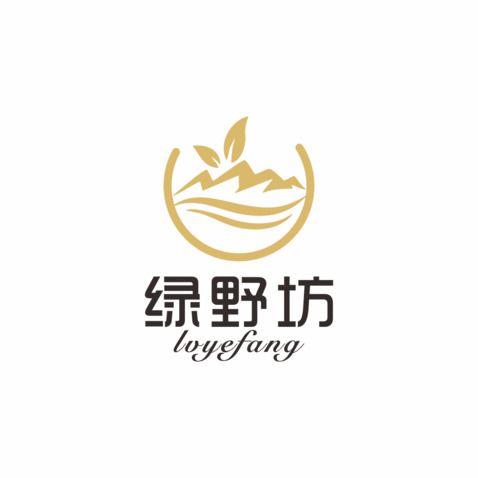 绿野坊logo设计