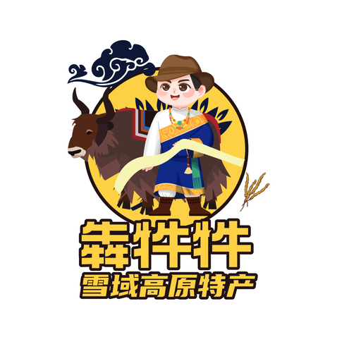 犇哞哞logo设计