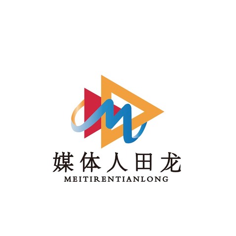 媒体人龙田logo设计