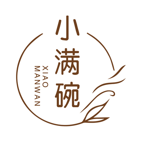 小满碗logo设计