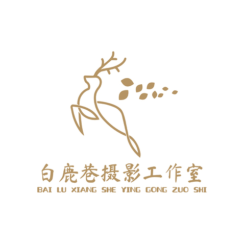 白鹿巷摄影工作室logo设计