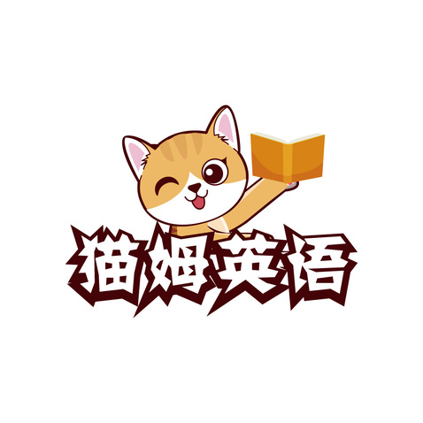 猫姆英语logo设计