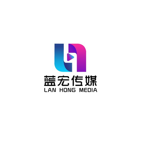 蓝宏传媒logo设计