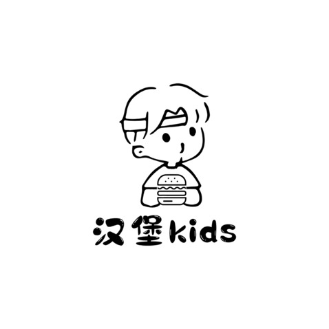 汉堡kidslogo设计