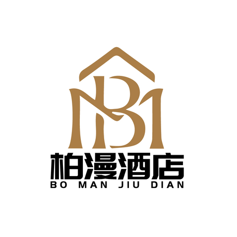 柏漫酒店logo设计