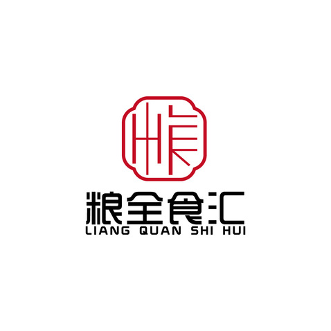 粮全食汇logo设计