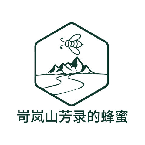 岢岚山芳录的蜂蜜logo设计