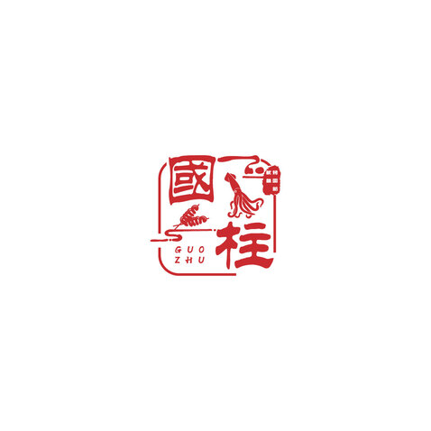 国柱烤面筋logo设计