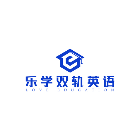 乐学双轨英语logo设计