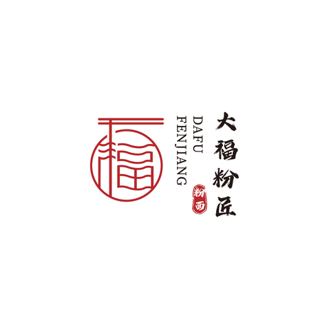 大福粉面logo设计