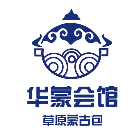 华蒙会馆logo设计