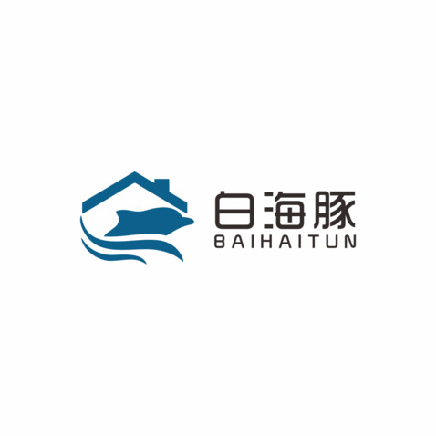 白海豚logo设计