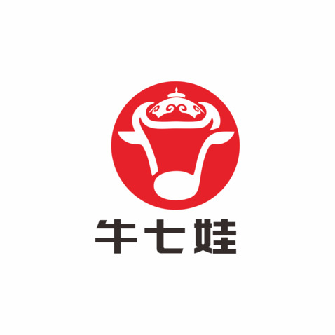 牛七娃logo设计