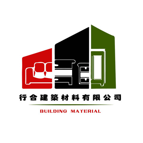 行合建筑材料logo设计