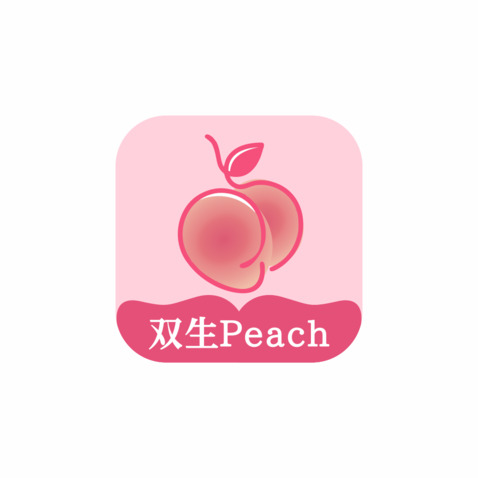 双生Peachlogo设计