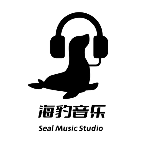 海豹音乐logo设计