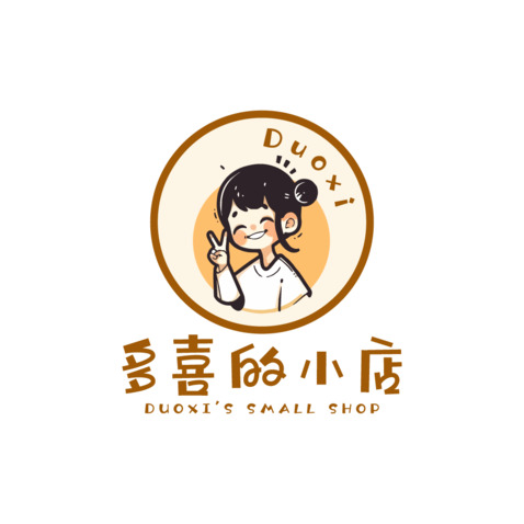 多喜的小店logo设计