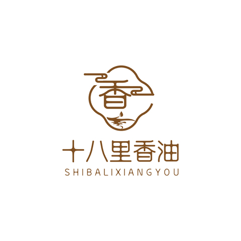 十八里香油logo设计