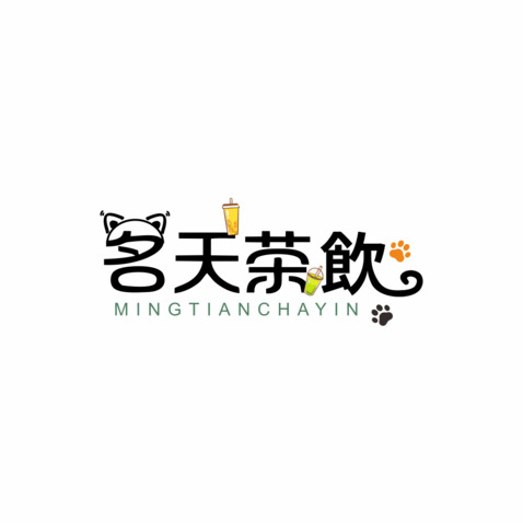 茗天茶饮logo设计