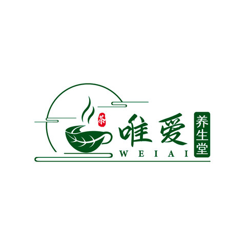 唯爱养生堂logo设计