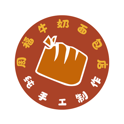 周福牛奶面包店logo设计