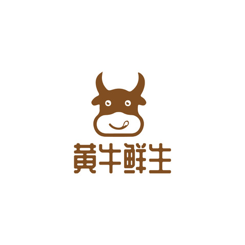 黄牛鲜生logo设计