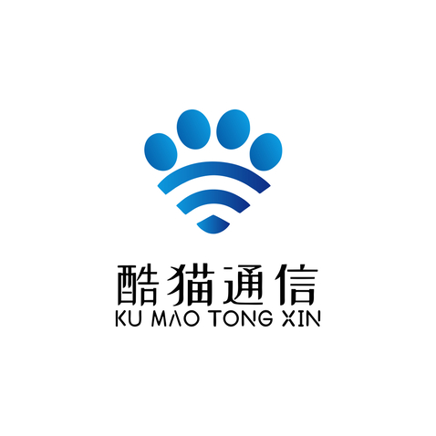 酷猫通信logo设计