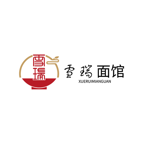 雪瑞面馆logo设计