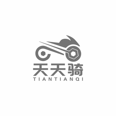 天天骑logo设计